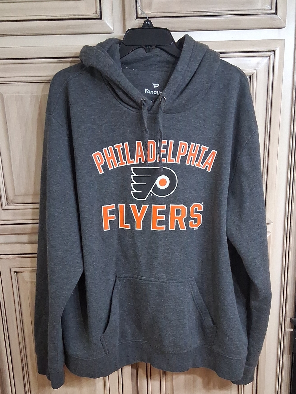 Fanatics Philadelphia Flyers Gray Pullover Hoodie Size - L